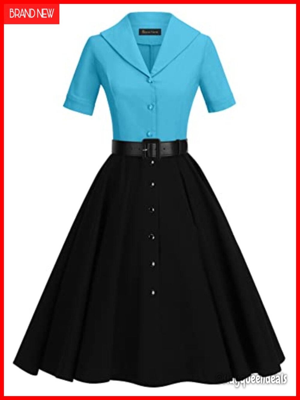 1950s Vintage Midi Dress Women Cocktail Wedding Swing Dress Plus Size